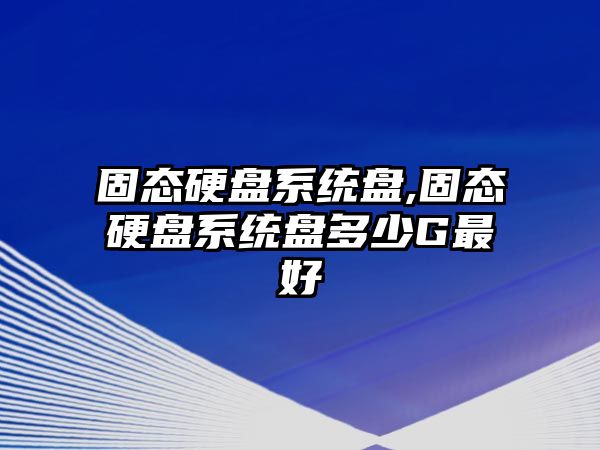 固態硬盤系統盤,固態硬盤系統盤多少G最好