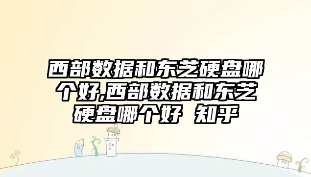 西部數據和東芝硬盤哪個好,西部數據和東芝硬盤哪個好 知乎