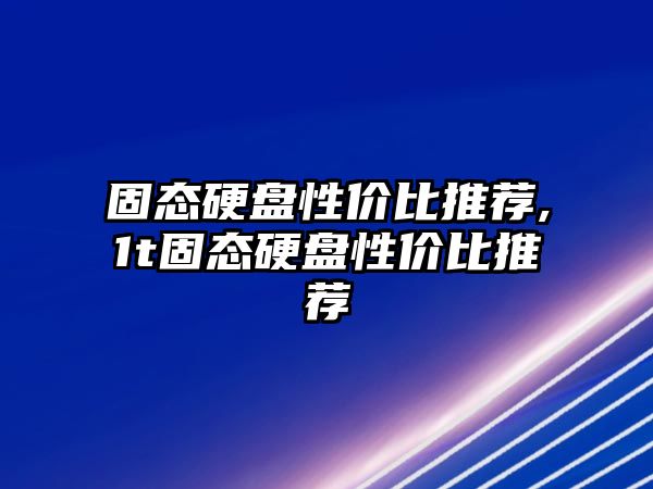 固態硬盤性價比推薦,1t固態硬盤性價比推薦